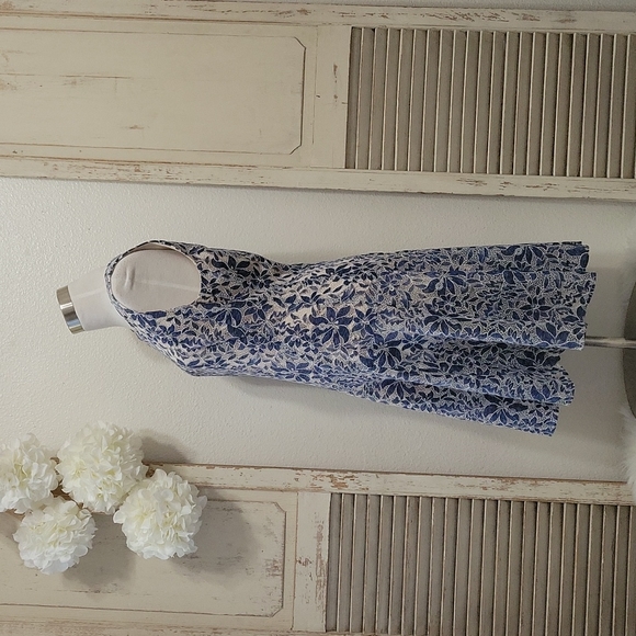 Tommy Hilfiger blue lace flare dress size 8 - Picture 3 of 10